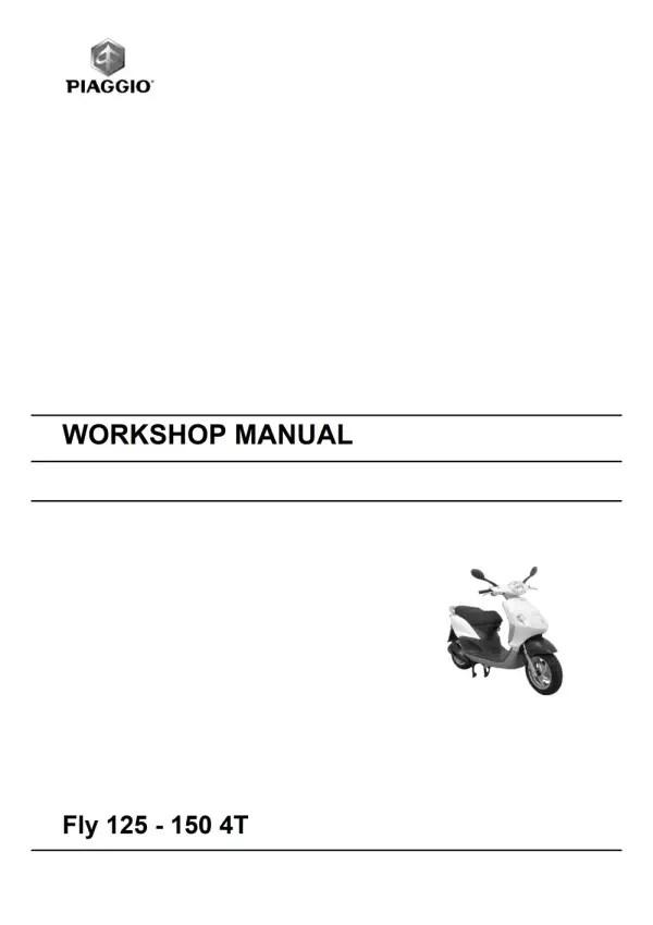 Manual De Serviços – Piaggio – Fly 125 – 150 4T – 2007