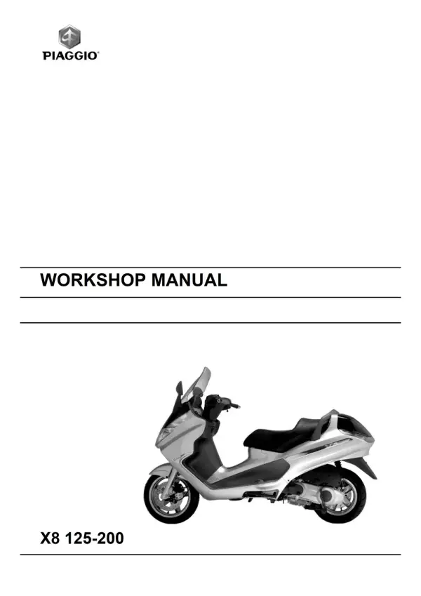 Manual De Serviços – Piaggio – X8 125 – 200 – 2008