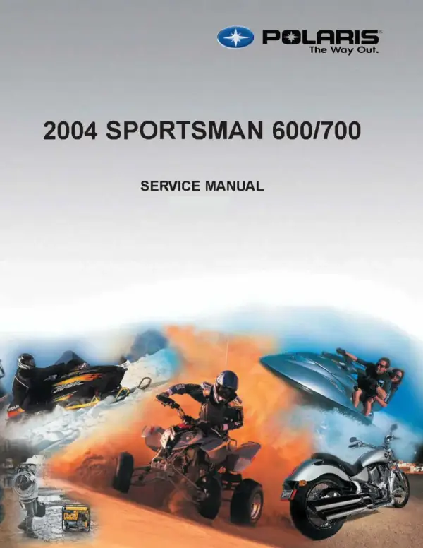 Manual De Serviços – Polaris – Sportsman 600 – Sportsman 700 – 2004