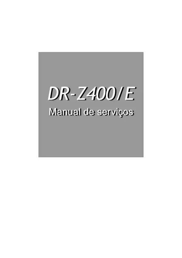 Manual De Serviços – Suzuki – DR-Z 400 – DR-Z 400E – 2000