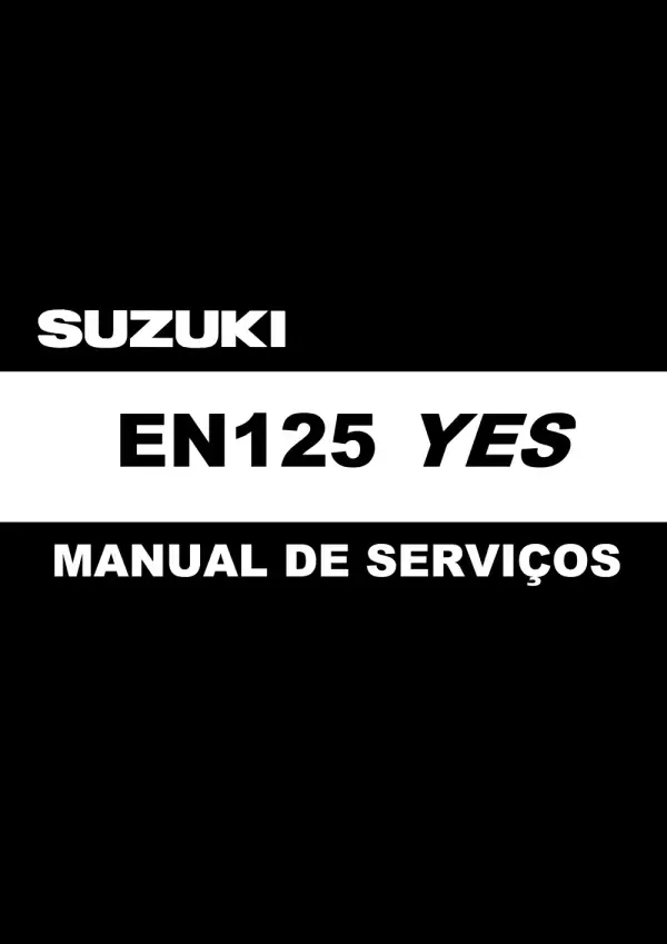 Manual De Serviços – Suzuki – EN 125 YES – 2005