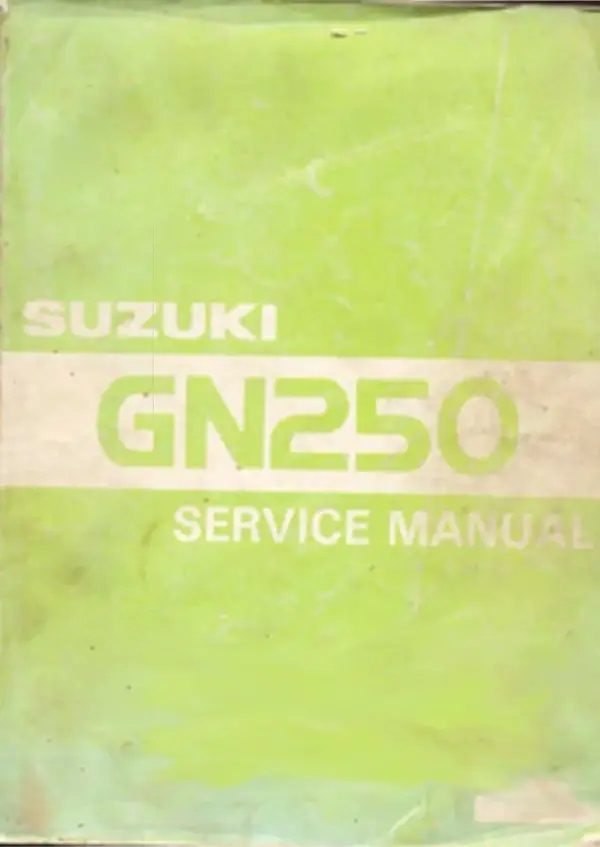 Manual De Serviços – Suzuki – GN 250 Intruder – 1982 – 1983