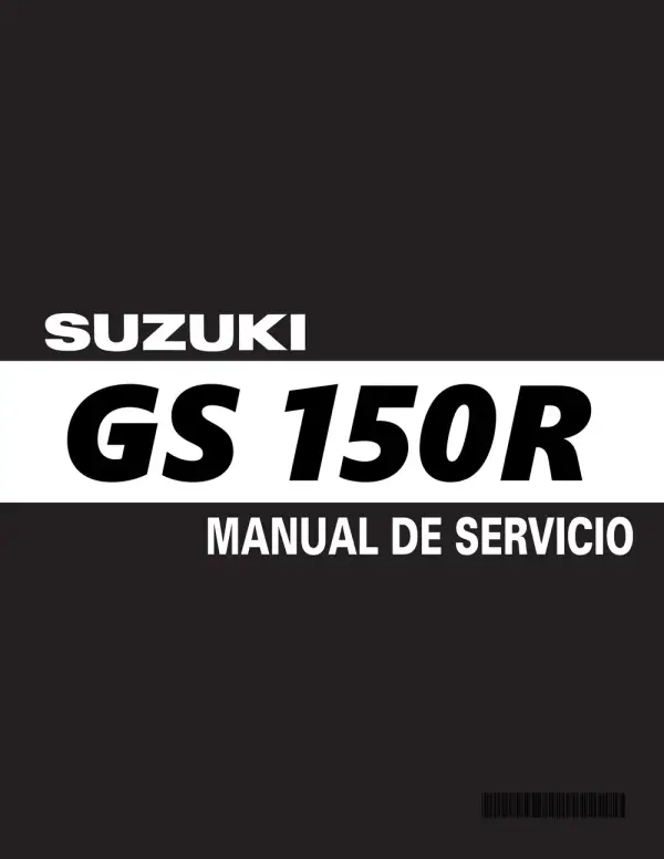 Manual De Serviços – Suzuki – GS 150 R – 2009