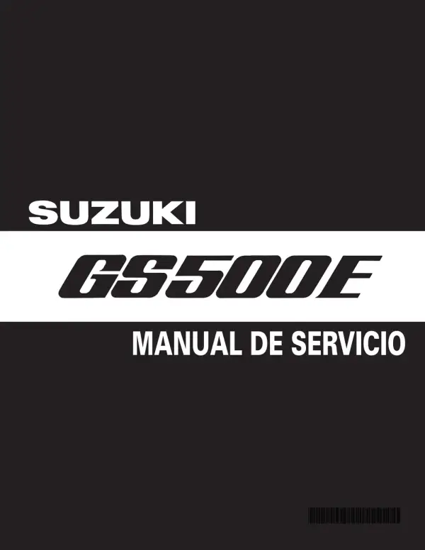 Manual De Serviços – Suzuki – GS 500 E – 1989 – 2006