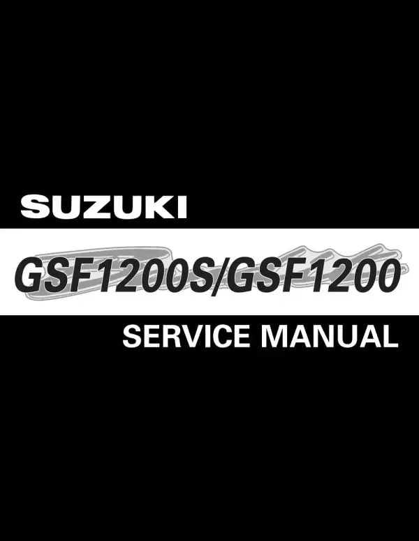Manual De Serviços – Suzuki – GSF 1200 – GSF 1200S – Bandit – 2001 – 2004