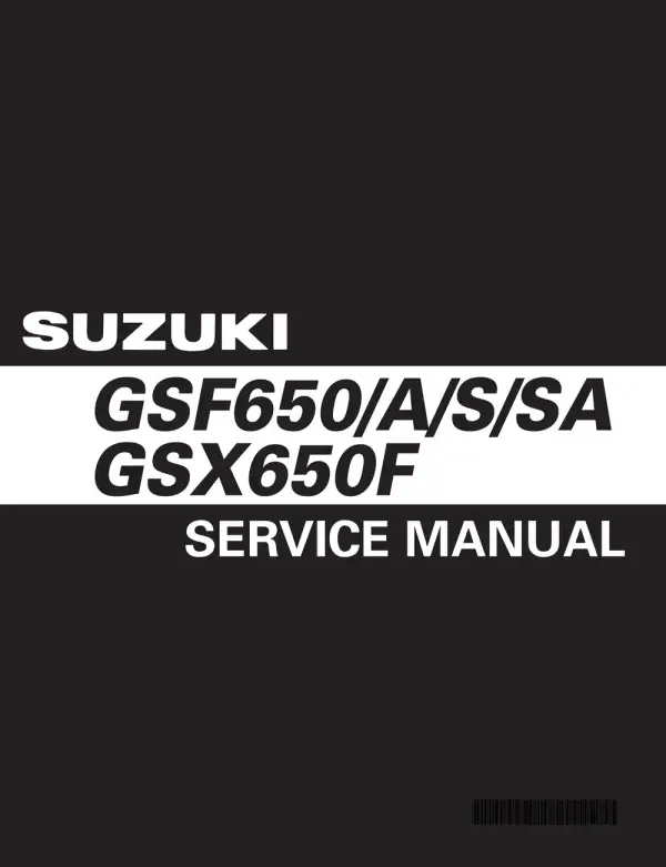 Manual De Serviços – Suzuki – GSF 650 – S – A – SA – Bandit – GSX 650F – 2007 – 2008