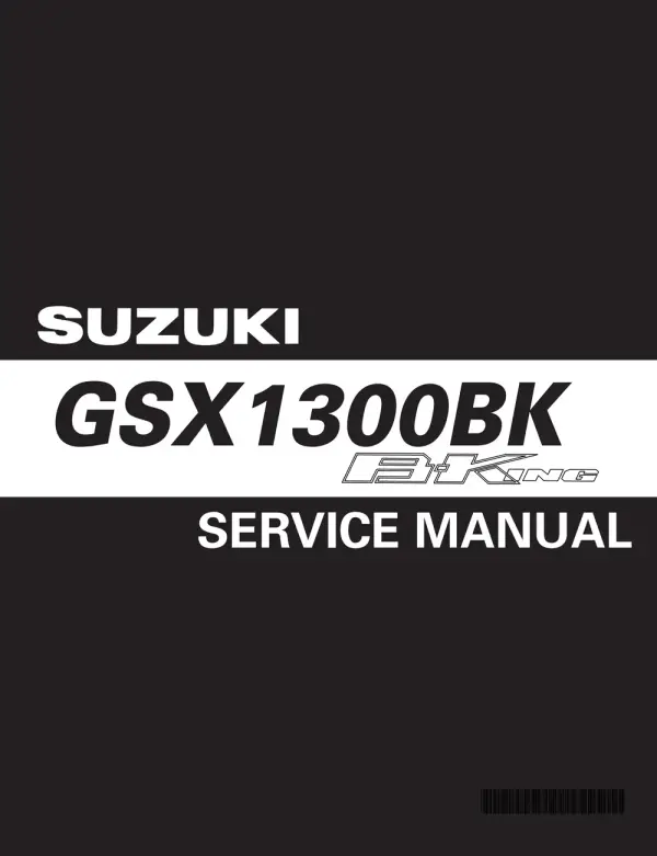 Manual De Serviços – Suzuki – GSX 1300 B-King – GSX 1300 B-King ABS – 2008