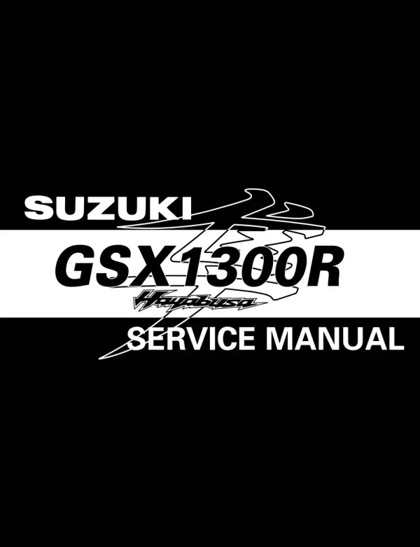 Manual De Serviços – Suzuki – GSX 1300 R Hayabusa – 2008 – 2010