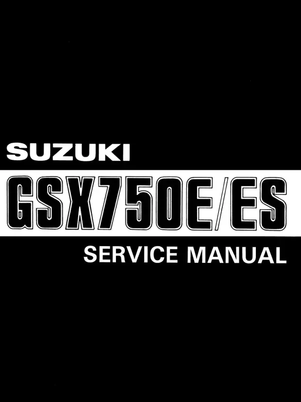 Manual De Serviços – Suzuki – GSX 750 E – ES – 1983 – 1986