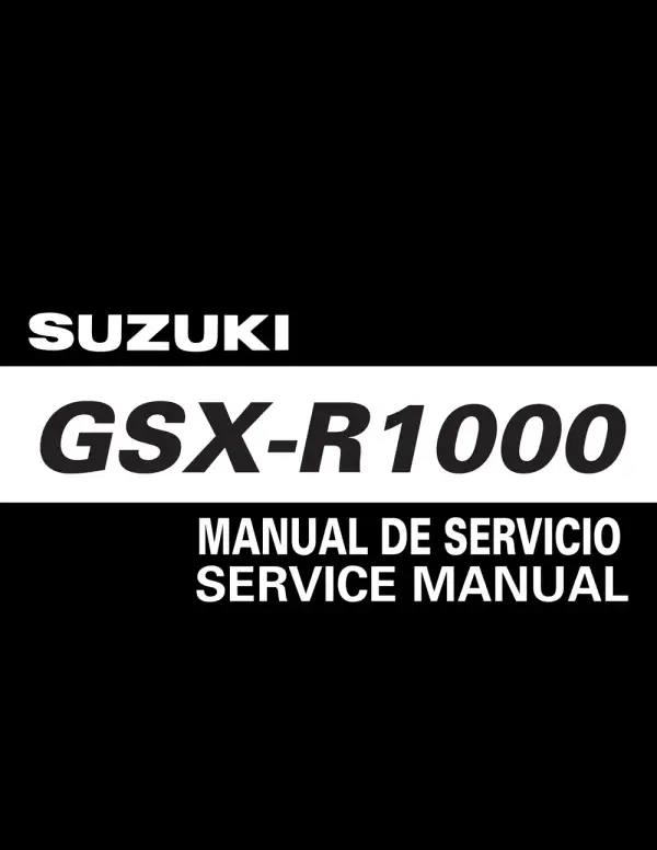 Manual De Serviços – Suzuki – GSX-R 1000 – 2003
