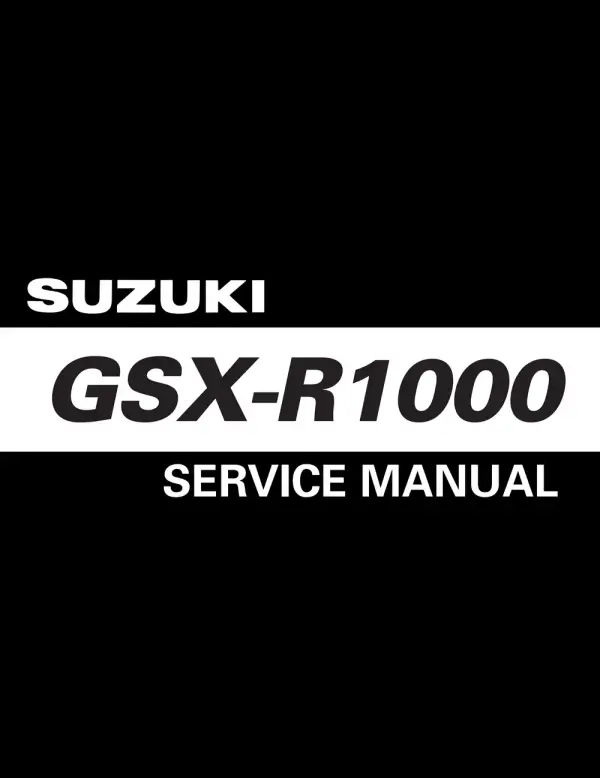 Manual De Serviços – Suzuki – GSX-R 1000 – 2005