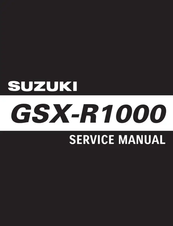 Manual De Serviços – Suzuki – GSX-R 1000 – 2009 – 2015