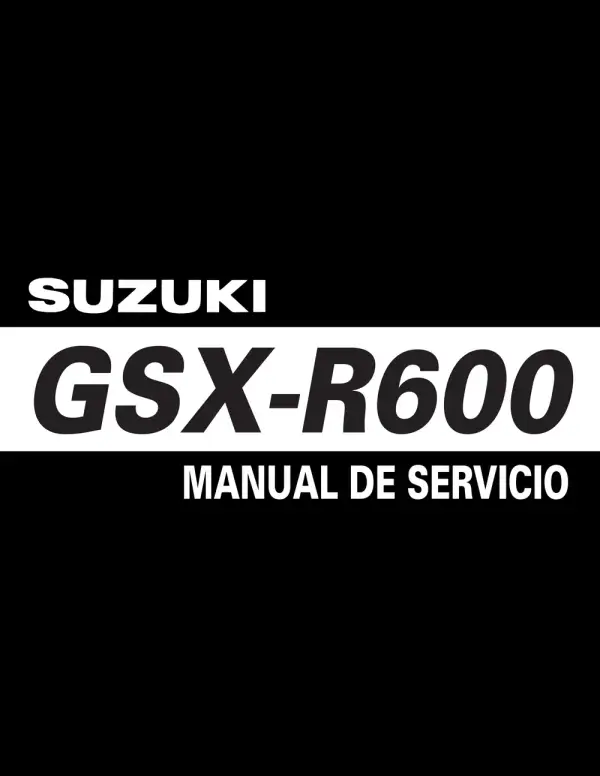 Manual De Serviços – Suzuki – GSX-R 600 – 2006