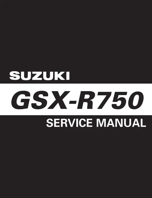 Manual De Serviços – Suzuki – GSX-R 750 – 2008