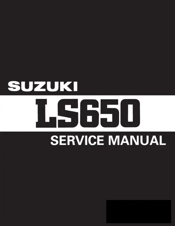 Manual De Serviços – Suzuki – LS 650 SAVAGE – 1986 – 2006
