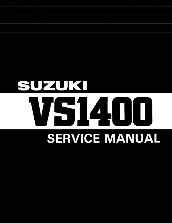 Manual De Serviços – Suzuki – VS 1400 – 1987 – 2004