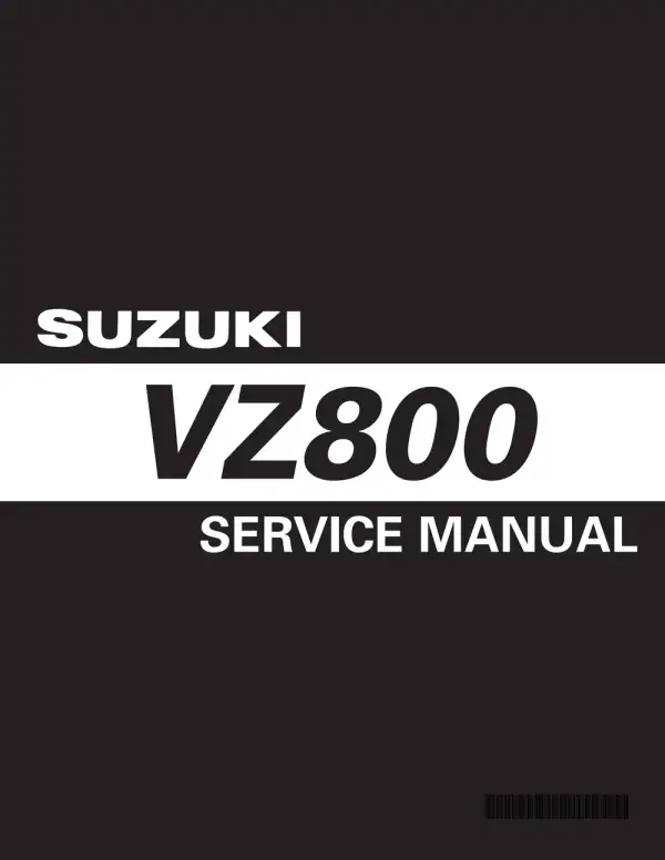 Manual De Serviços – Suzuki – VZ 800 – 2005 – 2010