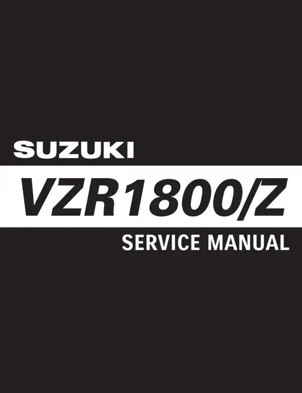 Manual De Serviços – Suzuki – VZR 1800 – VZR 1800Z – 2006 – 2011