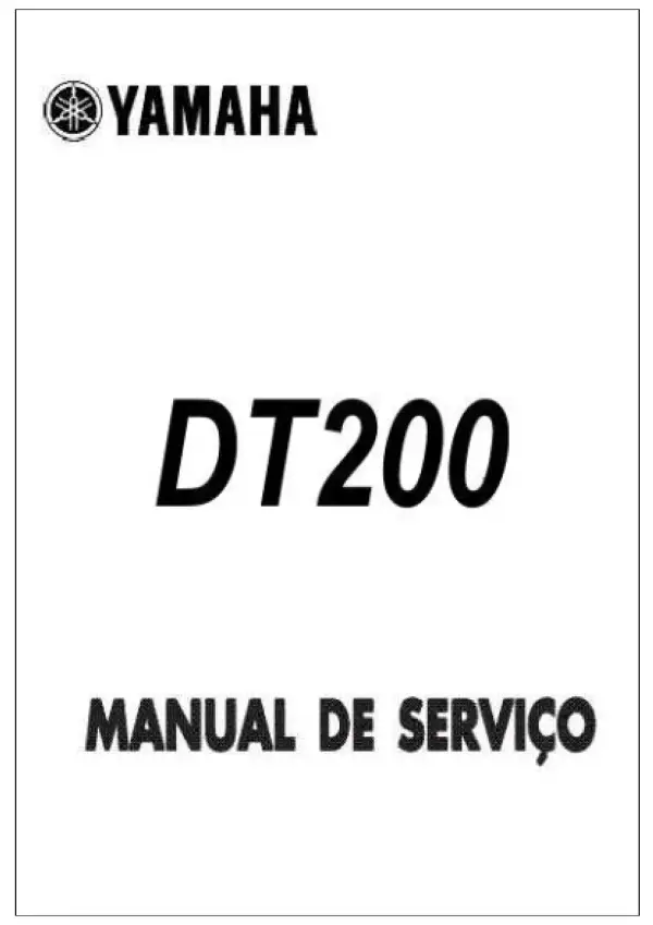 Manual De Serviços – Yamaha – DT 200 – 1994 – 2000