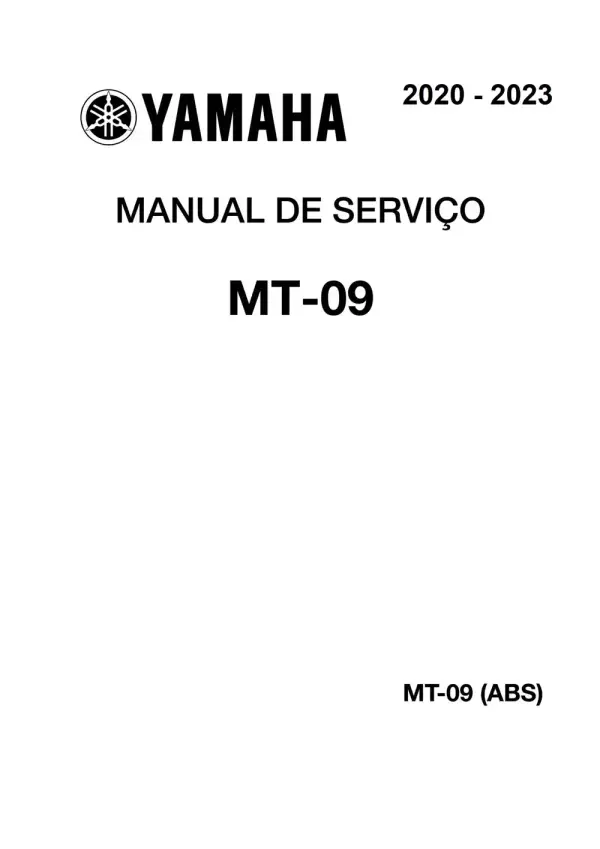 Manual De Serviços – Yamaha – MT-09 – MT-09 ABS – 2020 – 2023