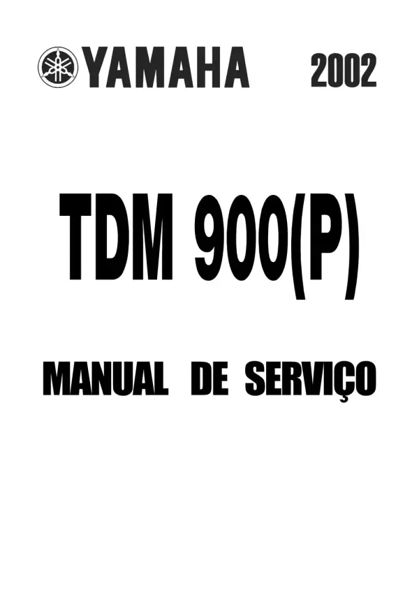 Manual De Serviços – Yamaha – TDM 900 – 2002 – 2004