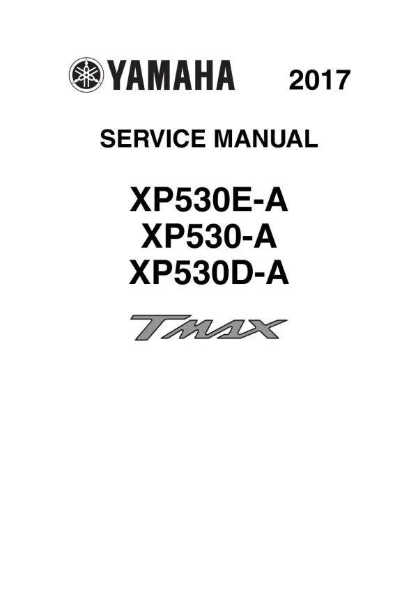 Manual De Serviços – Yamaha – TMAX XP 530 – 2017