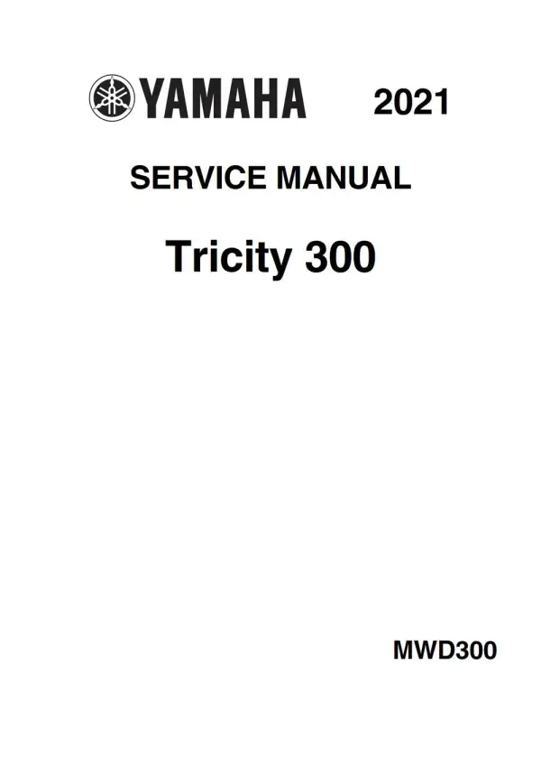 Manual De Serviços – Yamaha – Tricity 300 – 2021