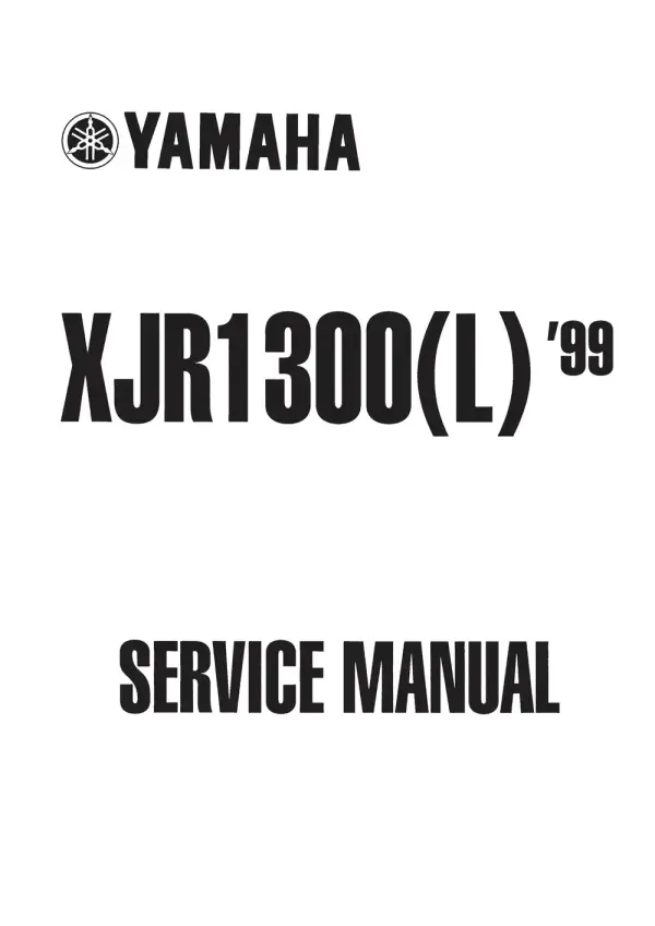 Manual De Serviços – Yamaha – XJR 1300 – 1999 – 2002