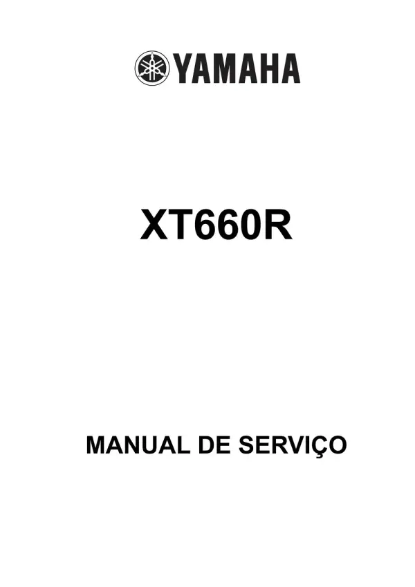 Manual De Serviços – Yamaha – XT 660 R – 2005 – 2018