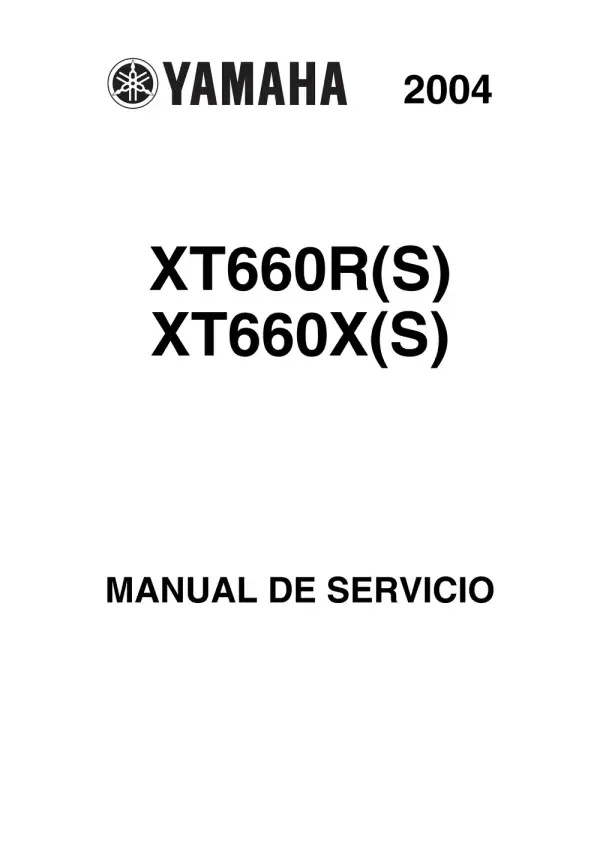 Manual De Serviços – Yamaha – XT 660 R – XT 660 X – 2004 – 2006