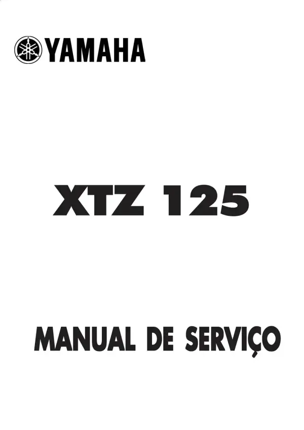 Manual De Serviços – Yamaha – XTZ 125 – 2002 – 2006