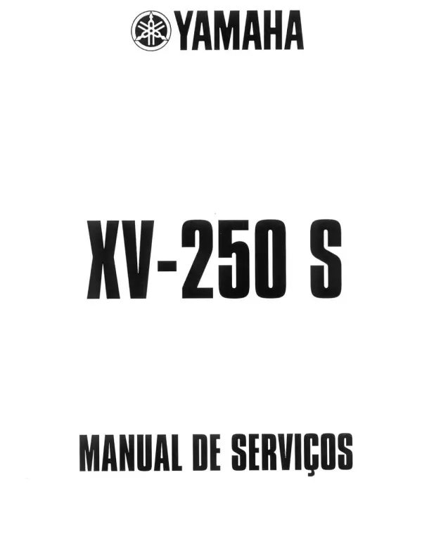 Manual De Serviços – Yamaha – XV 250 S Virago – 1997 – 2000