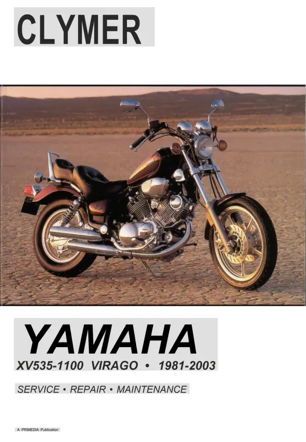 Manual De Serviços – Yamaha – XV 535 – 700 – 750 – 920 – 1000 – 1100 Virago – 1981 – 2003