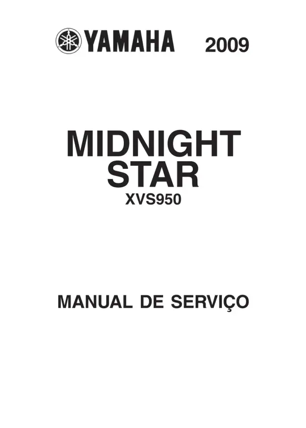Manual De Serviços – Yamaha – XVS 950 Midnight Star – 2009 – 2016