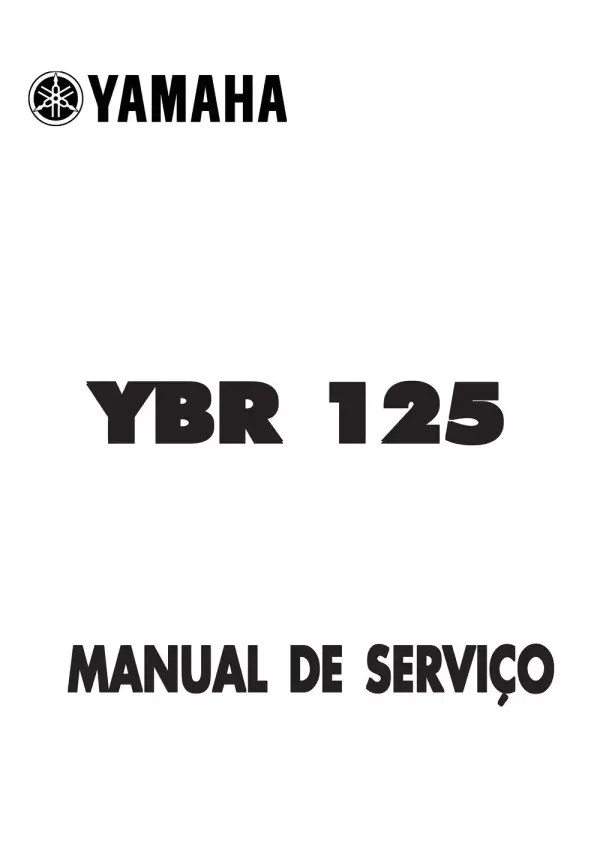 Manual De Serviços – Yamaha – YBR 125 – 2000 – 2008