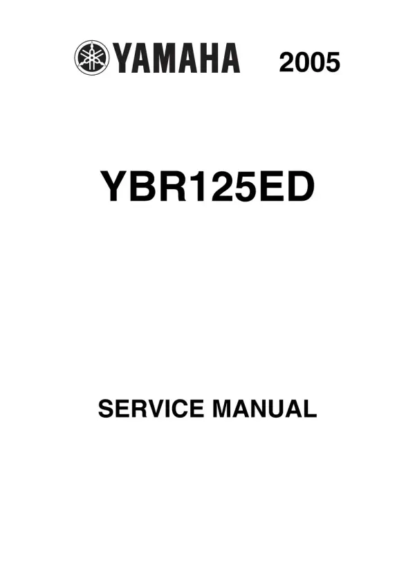 Manual De Serviços – Yamaha – YBR 125 ED – 2005