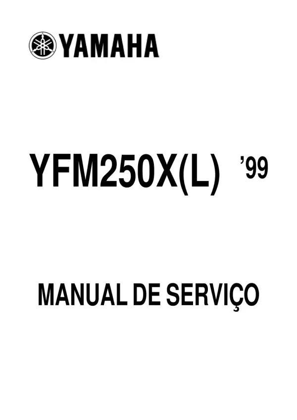 Manual De Serviços – Yamaha – YFM 250 – 1999 – 2006
