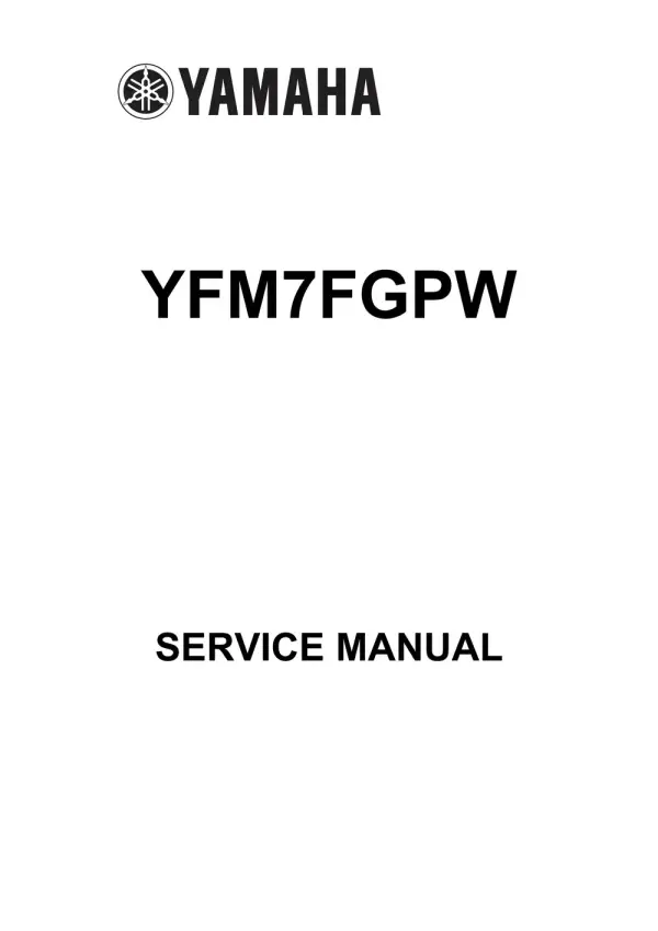 Manual De Serviços – Yamaha – YFM 700 – Grizzly – YFM7FGPW – 2006