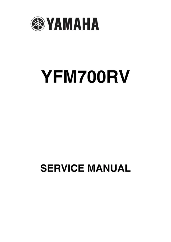 Manual De Serviços – Yamaha – YFM 700 RV – Raptor – 2005 – 2006