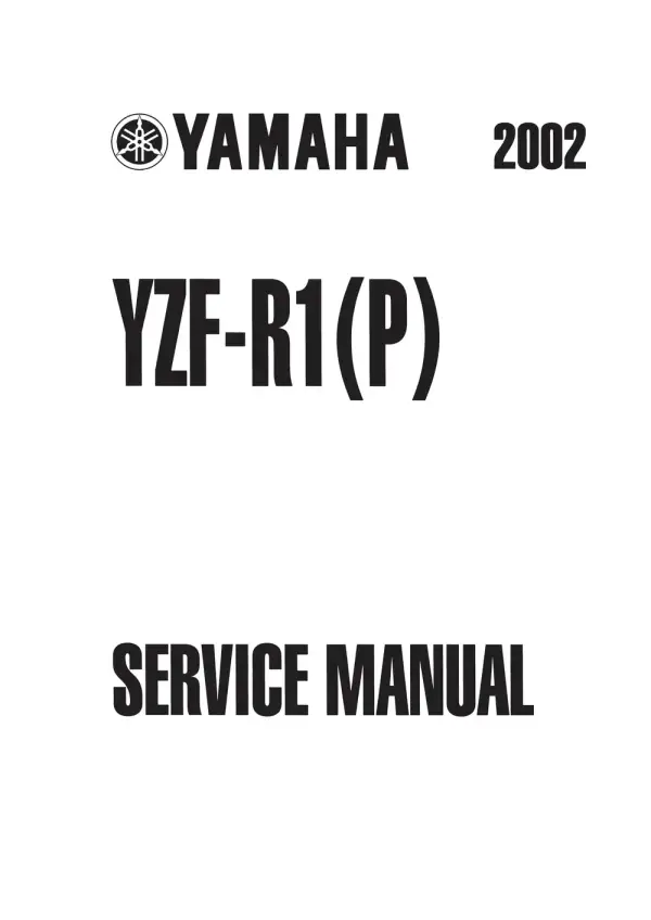 Manual De Serviços – Yamaha – YZF R1 – 2002 – 2003