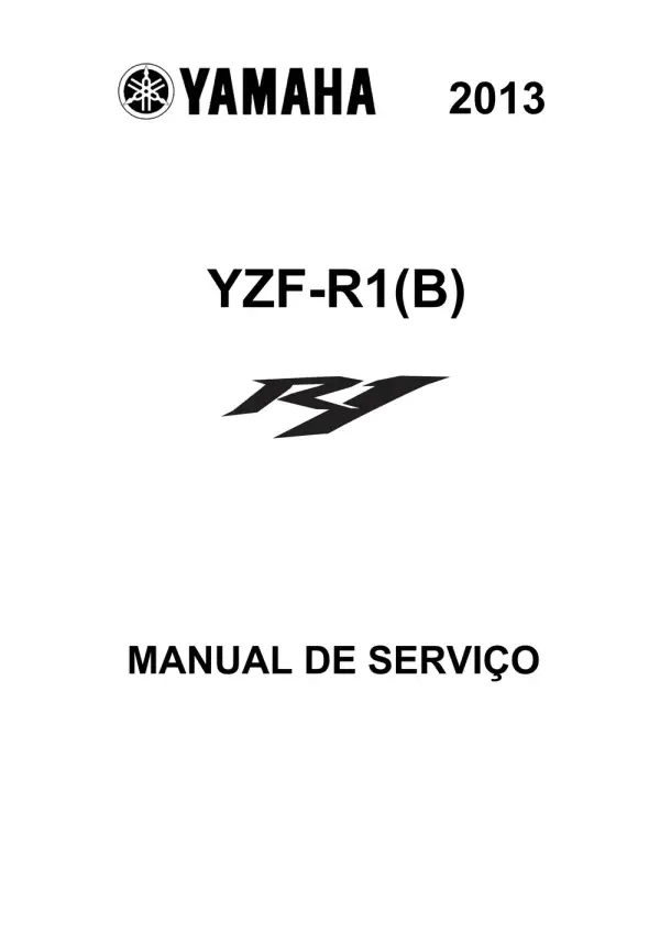 Manual De Serviços – Yamaha – YZF R1 – 2012 – 2014