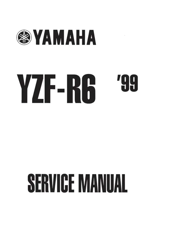 Manual De Serviços – Yamaha – YZF R6 – 1999